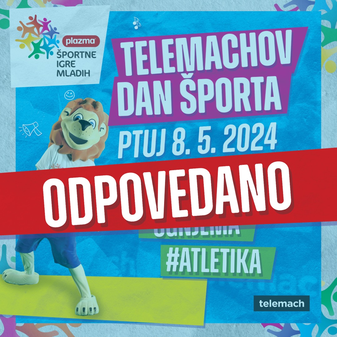 2. Telemachov dan športa na Ptuju danes odpovedan